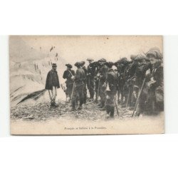 MILITAIRE CHASSEURS ALPINS: français et italiens à la frontière - très bon état