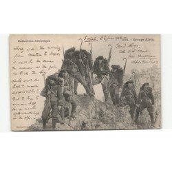 MILITAIRE CHASSEURS ALPINS: groupe alpin, collection artistique - très bon état