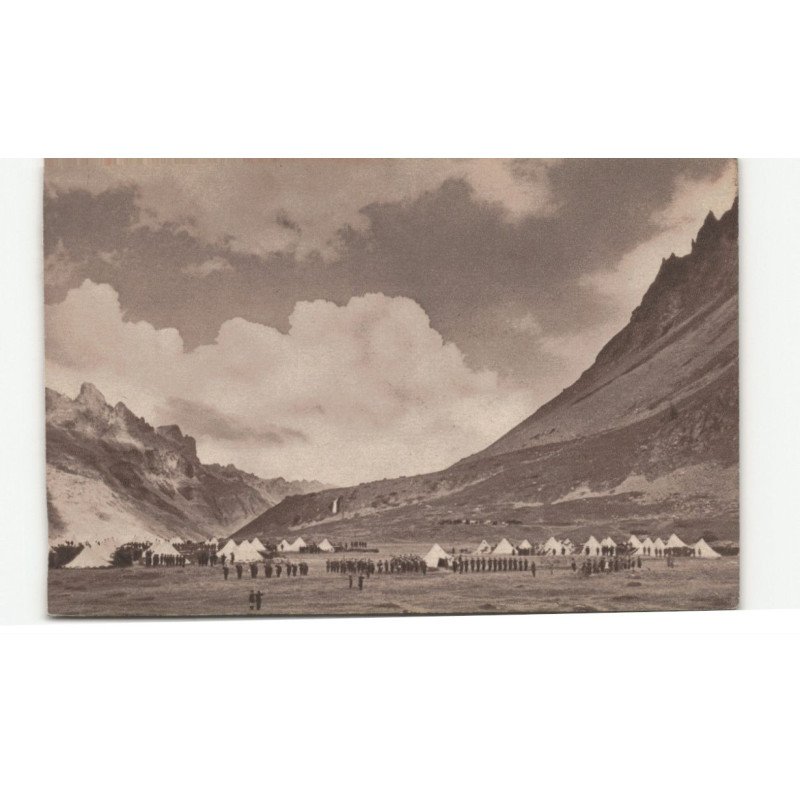 MILITAIRE CHASSEURS ALPINS: bivouac en montagne - très bon état