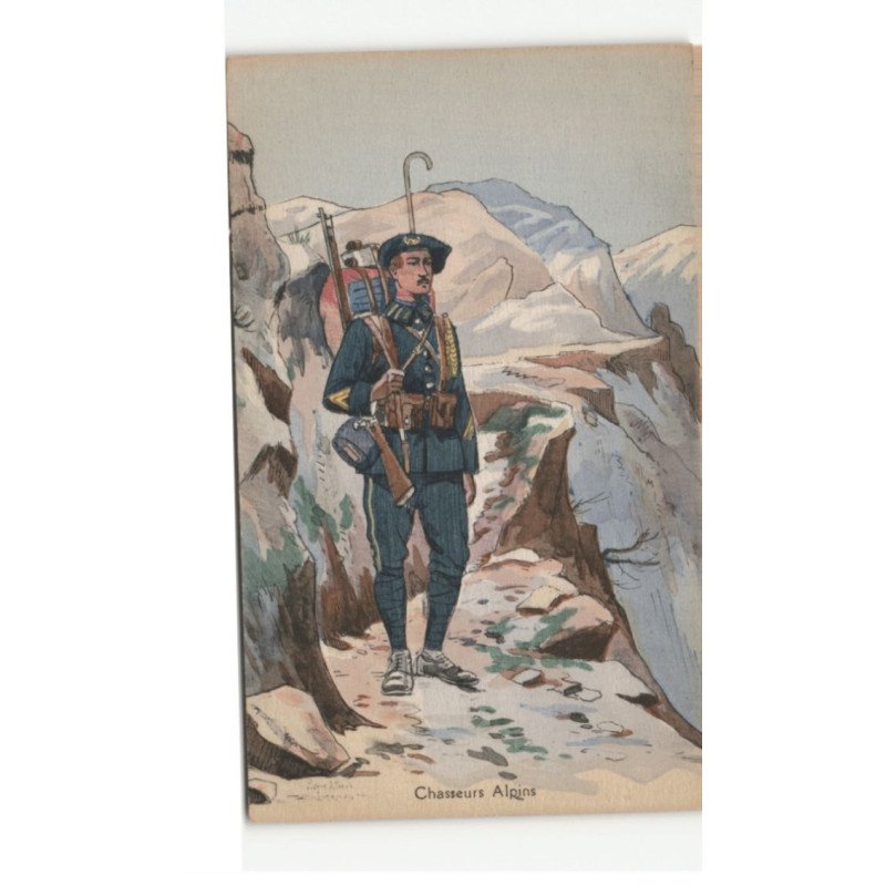 MILITAIRE CHASSEURS ALPINS: - très bon état