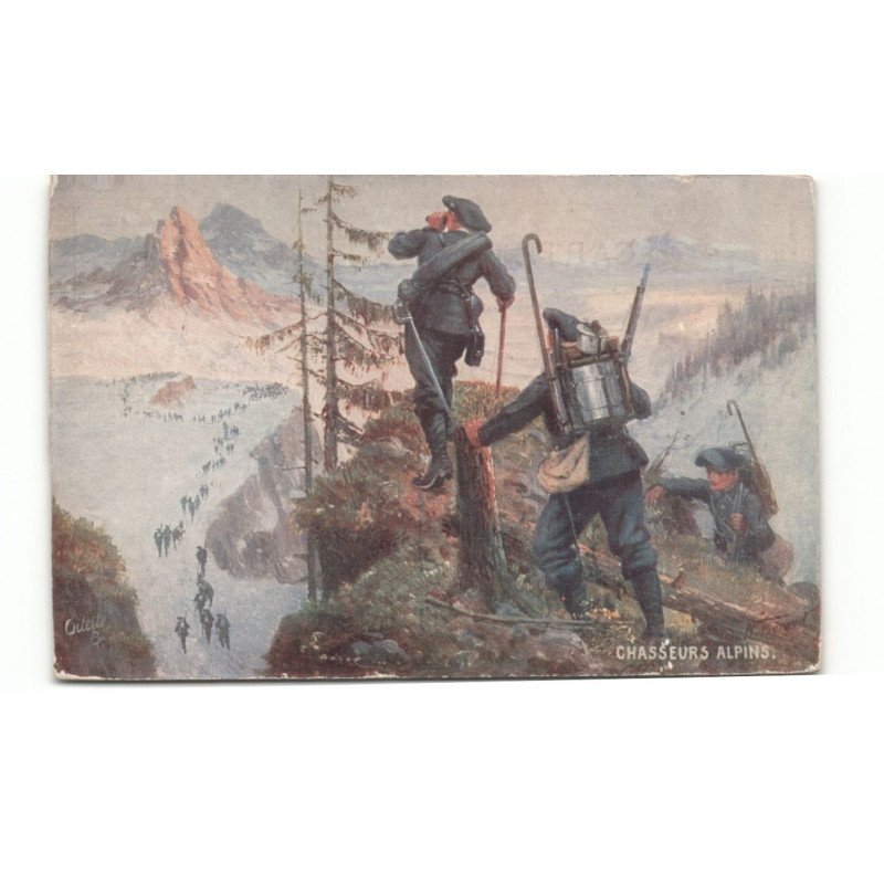 MILITAIRE CHASSEURS ALPINS: - très bon état