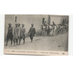 MILITAIRES: Indes, Hindou, Sikh, armée indienne convoi de vivre, attelage - très bon état
