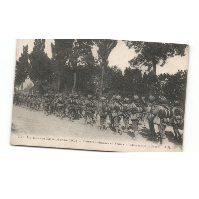 MILITAIRES: Indes, Hindou, Sikh, troupes indiennes en france - très bon état
