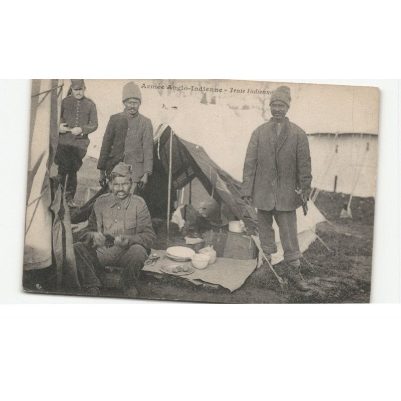 MILITAIRES: Indes, Hindou, Sikh, armée anglo-indienne tente indienne - très bon état