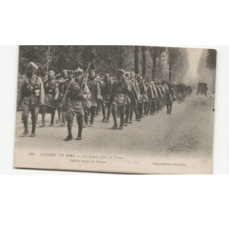 MILITAIRES: Indes, Hindou, Sikh, nos braves alliés en france - très bon état