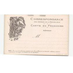 MILITAIRES CHASSEURS ALPINS: correspondance des armées de la république carte en franchise - très bon état