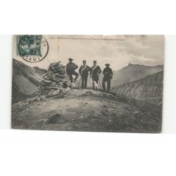 MILITAIRES CHASSEURS ALPINS: rencontre d'alpins italiens et français au mamelon frontière - très bon état