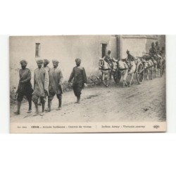 MILITAIRES: Indes, Hindou, Sikh, convoie de vivres, attelage - très bon état