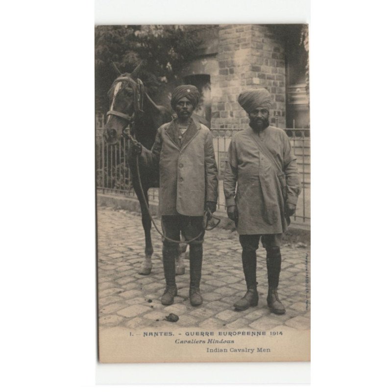 MILITAIRES: Indes, Hindou, Sikh, nantes cavaliers hindous - très bon état