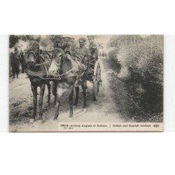 MILITAIRES: Indes, Hindou, Sikh, soldats anglais et indiens, attelage - très bon état