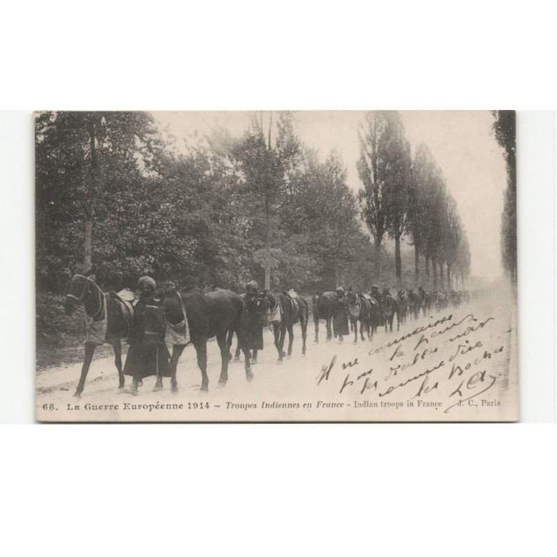 MILITAIRES: Indes, Hindou, Sikh, guerre 1914, troupes indiennes en france - très bon état