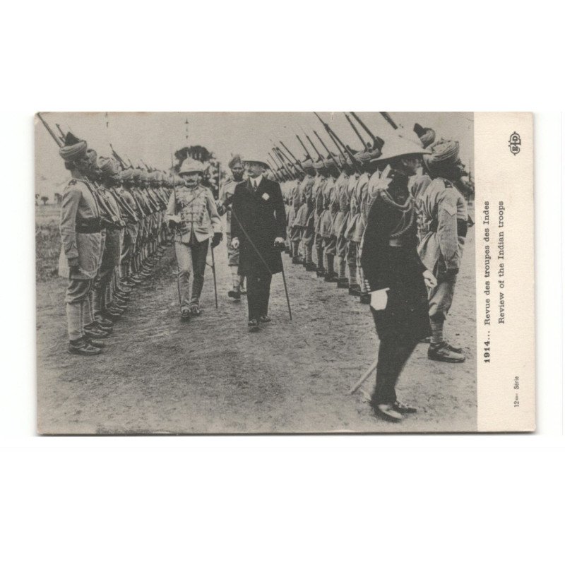 MILITAIRES: Indes, Hindou, Sikh, revue des troupes des indes - très bon état