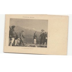 MILITAIRES CHASSEURS ALPINS: à la frontière d'italie - très bon état