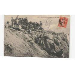MILITAIRES CHASSEURS ALPINS: manoeuvres d'artillerie dans les alpes - état