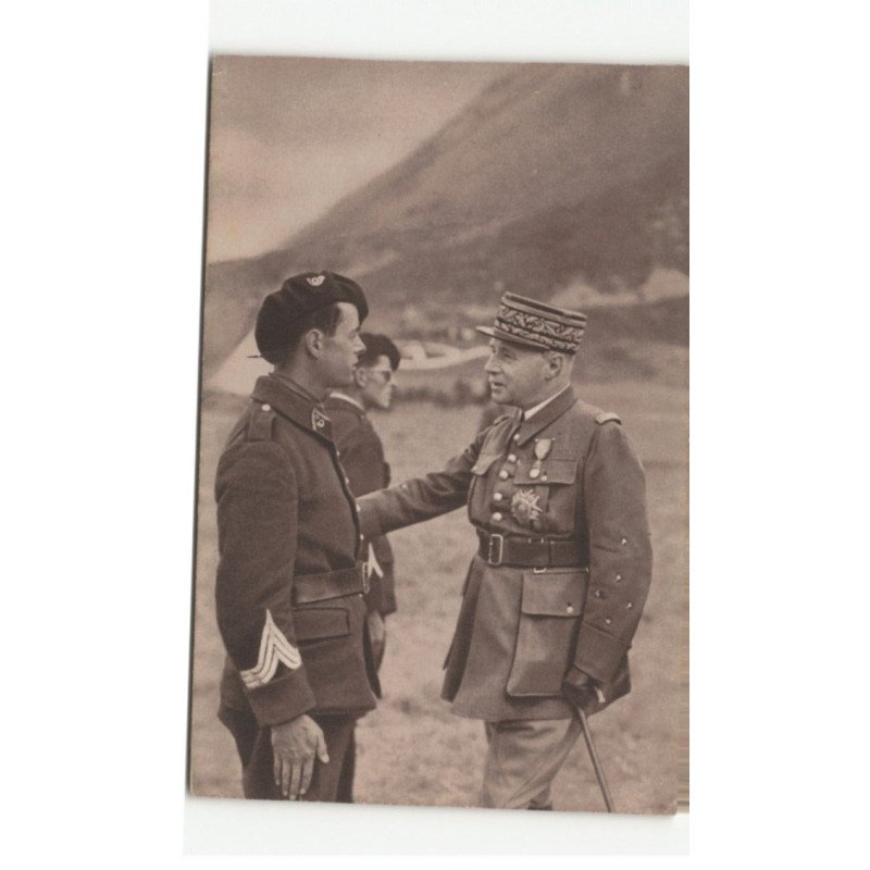 MILITAIRE CHASSEURS ALPINS: général gamelin, vice-président conseil, chef d'état-major général - très bon état