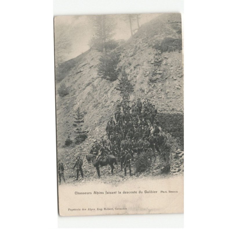 MILITAIRE CHASSEURS ALPINS: descente du galibier - très bon état