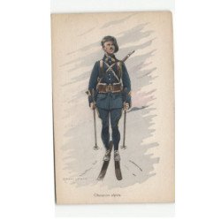 MILITAIRE CHASSEURS ALPINS: skieur - très bon état