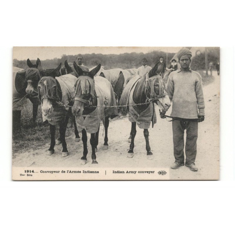 MILITAIRES: Indes, Hindou, Sikh, convoyeur de l'armée indienne - très bon état