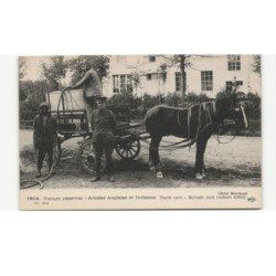 MILITAIRES: Indes, Hindou, Sikh, voiture réservoir armées anglaise et indienne, attelage - très bon état
