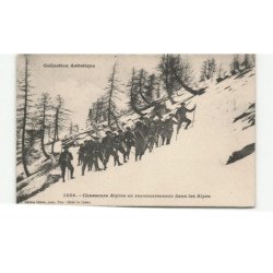MILITAIRES CHASSEURS ALPINS: collection artistique, en reconnaissance dans les alpes - très bon état