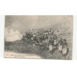 MILITAIRE CHASSEURS ALPINS: batterie alpines en manoeuvres dans les alpes - très bon état