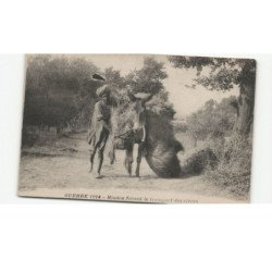 MILITAIRES: Indes, Hindou, Sikh, guerre 1914 hindou faisant le transport des vivres - très bon état