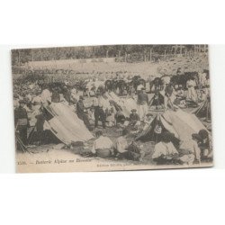 MILITAIRE CHASSEURS ALPINS: batterie alpine au bivouac - très bon état