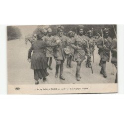 MILITAIRES: Indes, Hindou, Sikh, le 14 juillet à paris en 1916, les cipayes indiens - très bon état