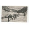 MILITAIRES CHASSEURS ALPINS: skieurs du 159e, vallon du blétonnet, dans le fond pic de rochebrunne - très bon état