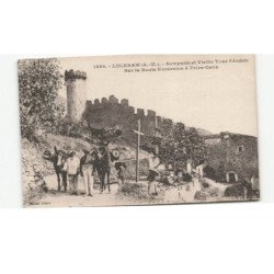 MILITAIRE CHASSEURS ALPINS: luceram remparts et vieille tour féodale sur la route excursion - très bon état