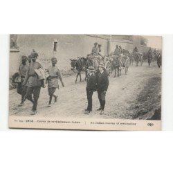 MILITAIRES: Indes, Hindou, Sikh, 1914 convoi de ravitaillement indien, attelage - très bon état
