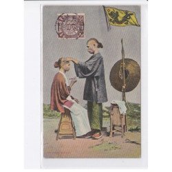 CHINE: chinese barber, barbier chinois - très bon état