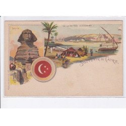 EGYPTE: LE CAIRE: précurseur, sphinx, le caire avec la citadelle, souvenir du caire - très bon état