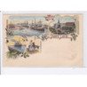 EGYPTE: précurseur souvenir de port saïd, 3 vues - état