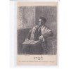 JUDAÏCA: Alphonse Levy, une hirdondelle vient distraire un rabin dans ses méditations rabbiniques - très bon état