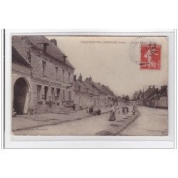 PIERPONT-en-LAONNAIS : grande rue et mairie - tres bon etat