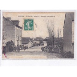 NEUVY-PAILLOUX: avenue de la gare - état