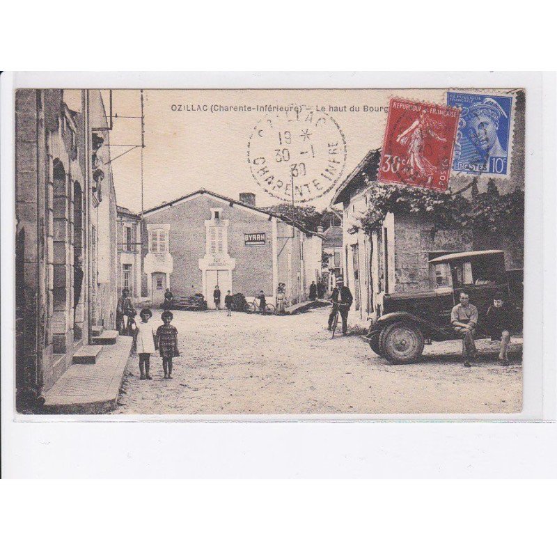 OZILLAC: le haut du bourg, byrrh, camion - très bon état