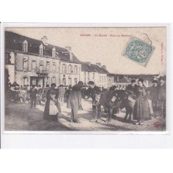 GOURIN: un marché, place aux bestiaux - état