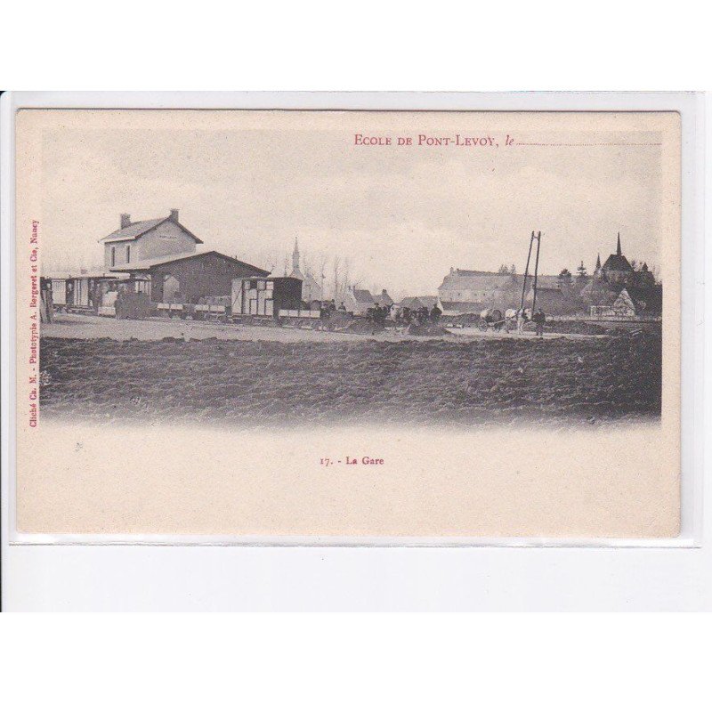 PONT-LEVOY: école, la gare - état