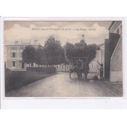 SOISY-SOUS-ETIOLLES: la ferme modèle, attelage agricole - très bon état