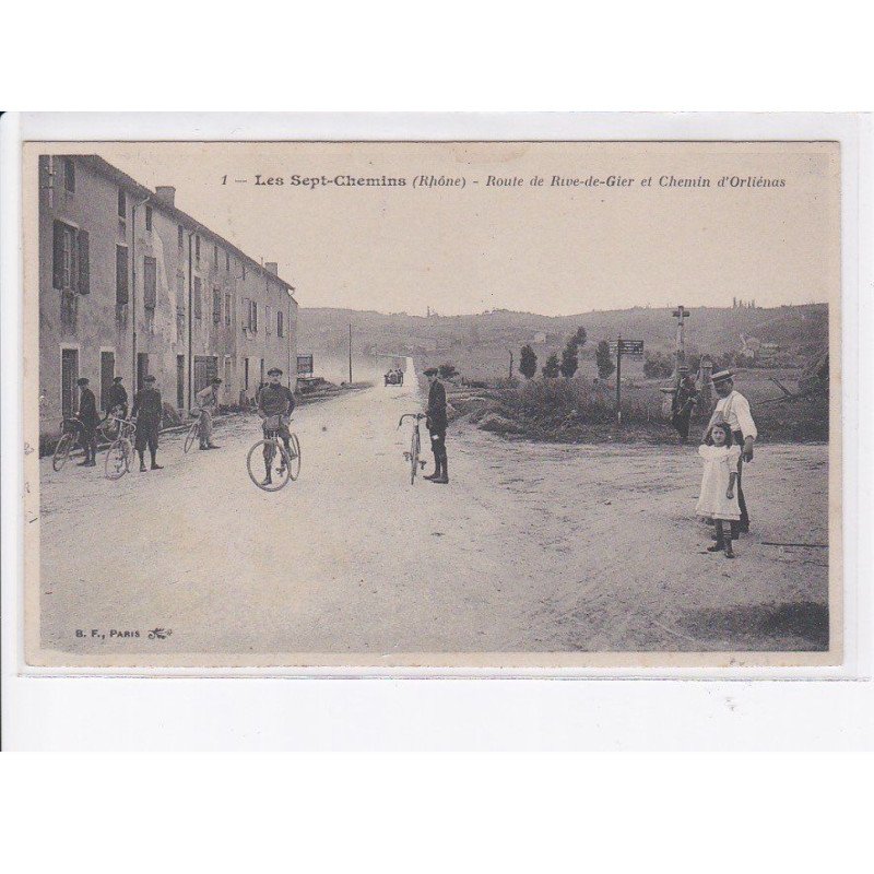 LES SEPT-CHEMINS: route de rive-de-gier et chemin d'orliénas, vélo - très bon état