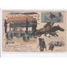 MARMOUTIER: pompier gruss vom pompier-fest in maursmünster 1905, illustraiton - état (décollée)