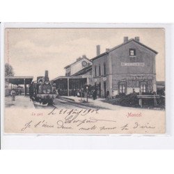 MONCEL: la gare, train, rail - très bon état