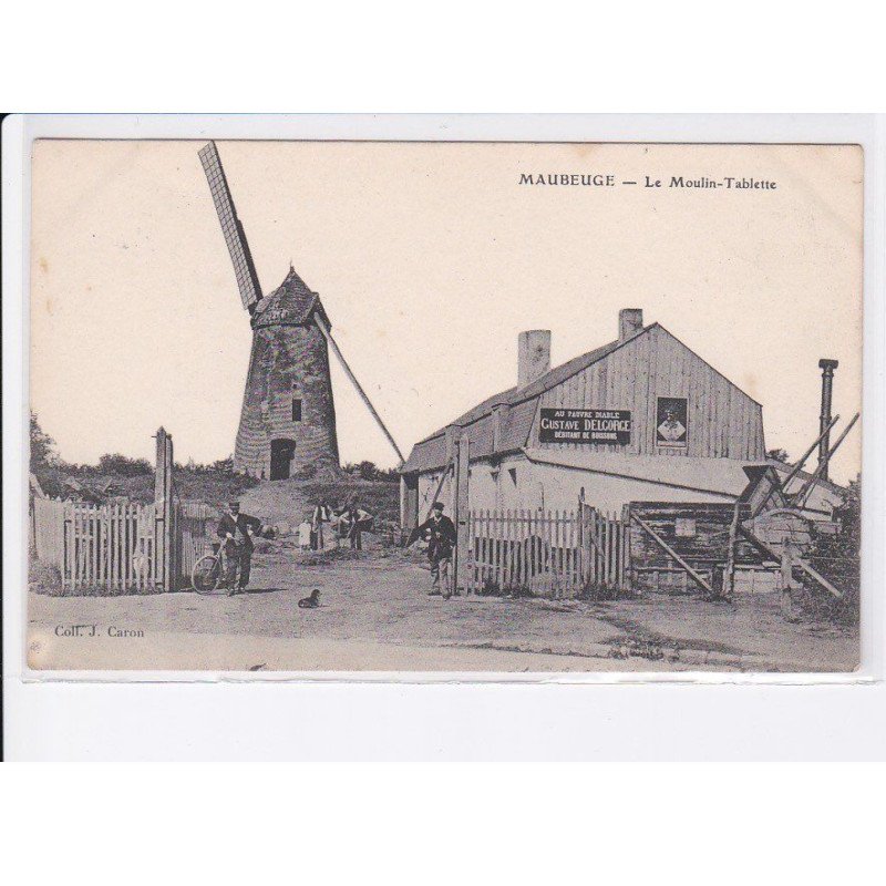 MAUBEUGE: le moulin-tablette, au pauvre diable Gustave Delcorge, débitant de boissons - très bon état