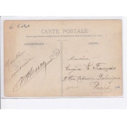 CROCQ: mairie et place du champ de foire vue aérienne 10x15 - état