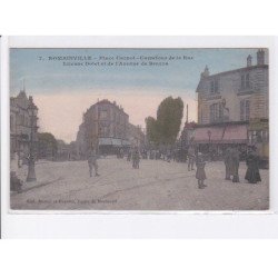 ROMAINVILLE: place carnot, carrefour de la rue étienne dolet et de l'avenue de brazza vue aérienne 10x15 - très bon état