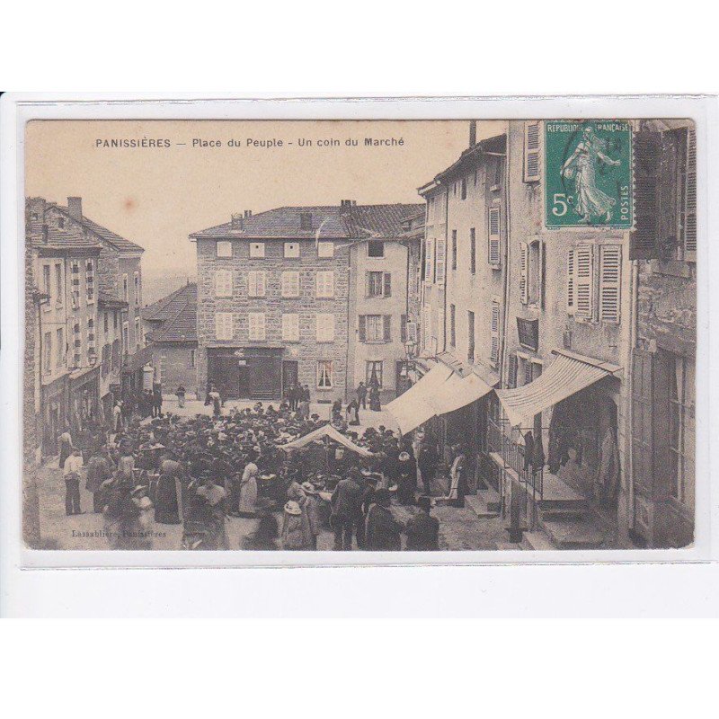PANISSIERES: place du peuple, un coin du marché - très bon état