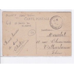 MUSSY-sous-DUN: hôtel du viaduc, pension familles - très bon état