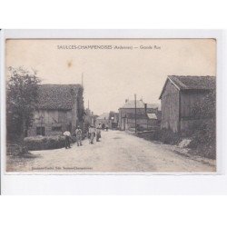 SAULCES-CHAMPENOISES: grande rue - état